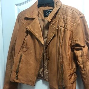 Faux leather jacket